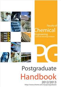 FChem UTM Postgraduate Handbook 2012/2013