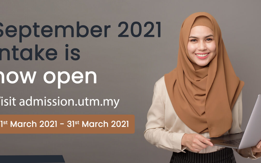 September 2021 intake is now open
